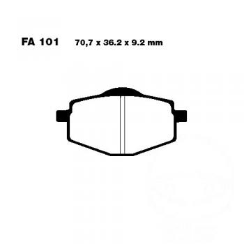 Bremsbelag EBC SFAC101 vorne