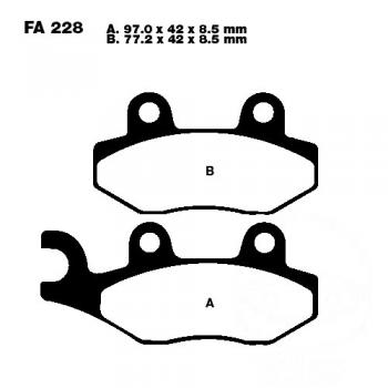 Bremsbelag EBC SFAC228 vorne links