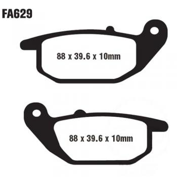 Bremsbelag EBC FA629HH hinten