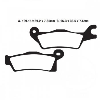 Bremsbelag EBC FA618R hinten