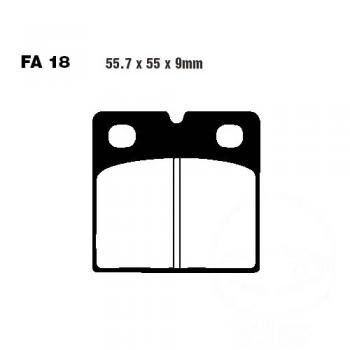 Bremsbelag EBC FA018HH hinten