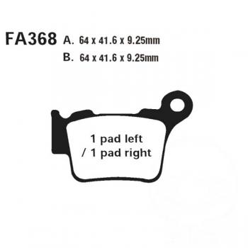 Bremsbelag EBC FA368R hinten