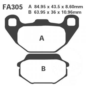 Bremsbelag EBC FA305R hinten