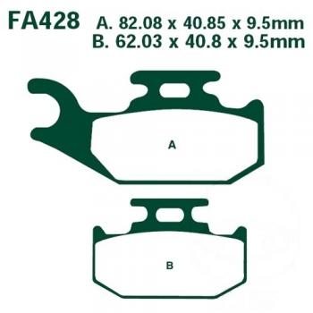 Bremsbelag EBC FA428R hinten