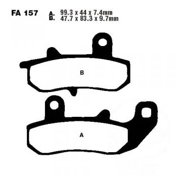 Bremsbelag EBC FA157R hinten