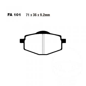 Bremsbelag EBC FA101R hinten