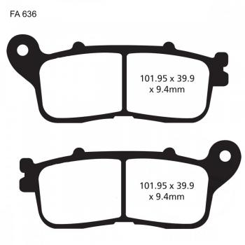 Bremsbelag EBC FA636HH hinten