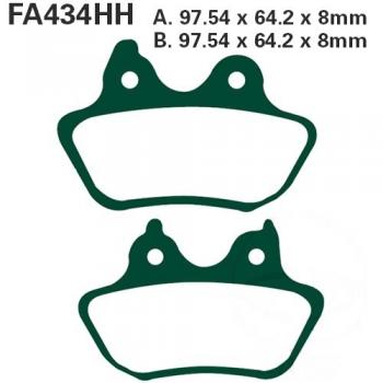 Bremsbelag EBC FA434HH hinten