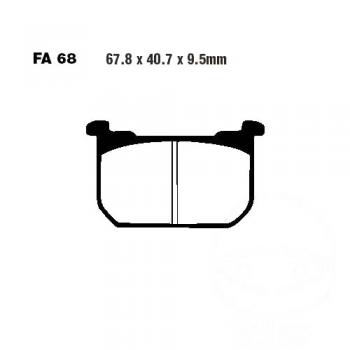 Bremsbelag EBC FA068HH hinten