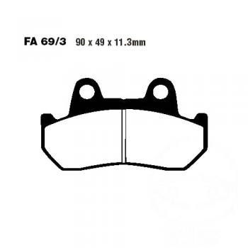Bremsbelag EBC FA069/3HH hinten