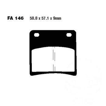 Bremsbelag EBC FA146HH hinten