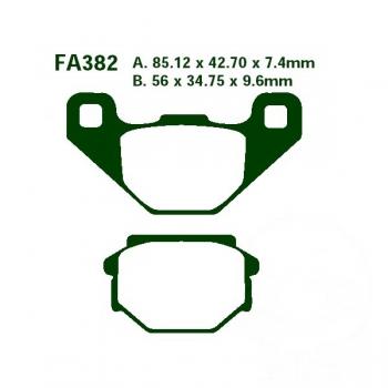 Bremsbelag EBC FA382 hinten