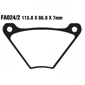 Bremsbelag EBC FA024/2 hinten