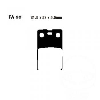 Bremsbelag EBC FA099 hinten