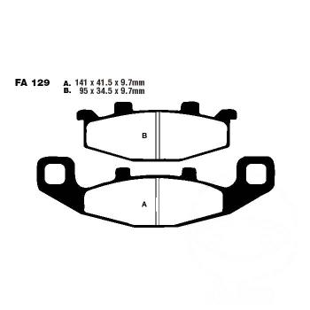 Bremsbelag EBC FA129 hinten