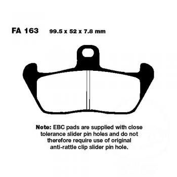 Bremsbelag EBC FA163 hinten
