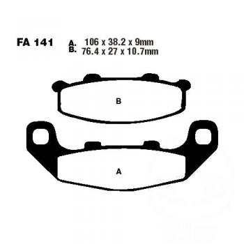 Bremsbelag EBC FA141 hinten