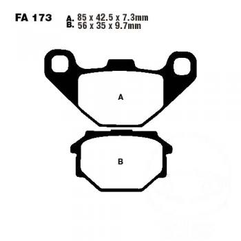 Bremsbelag EBC FA173 hinten