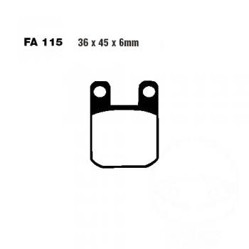 Bremsbelag EBC SFA115HH hinten für AJP Sattel