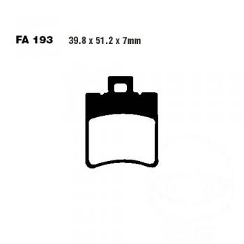 Bremsbelag EBC FA193HH hinten