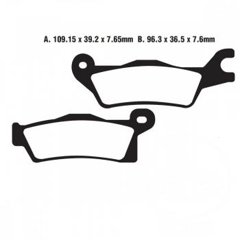 Bremsbelag EBC FA618TT hinten