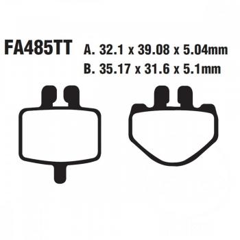 Bremsbelag EBC FA485TT hinten