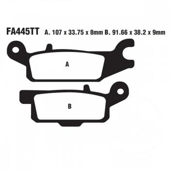 Bremsbelag EBC FA445TT hinten links
