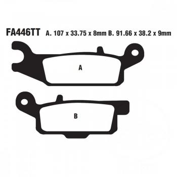 Bremsbelag EBC FA446TT hinten rechts