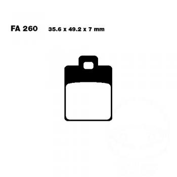 Bremsbelag EBC SFAC260 hinten für Heng Tong Sattel