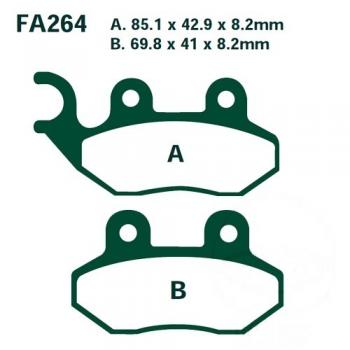 Bremsbelag EBC SFAC264 hinten