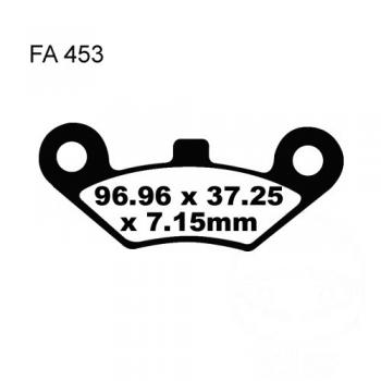 Bremsbelag EBC FA453R vorne