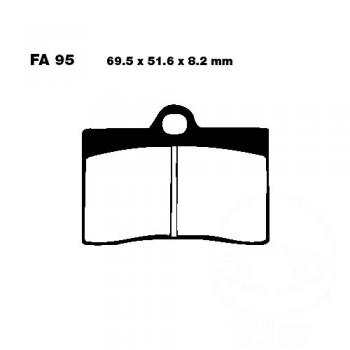 Bremsbelag EBC EPFA095HH hinten