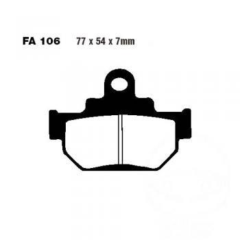 Bremsbelag EBC FA106TT vorne