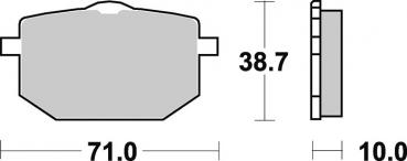 Bremsbelag vorne BRAKING 683SM1 Semi-Sinter standard