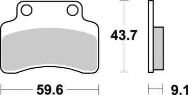 Bremsbelag vorne BRAKING 783SM1 Semi-Sinter standard