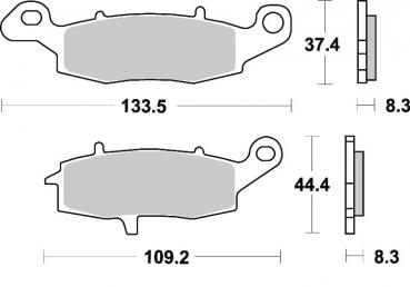 Bremsbelag vorne rechts BRAKING 787SM1 Semi-Sinter standard