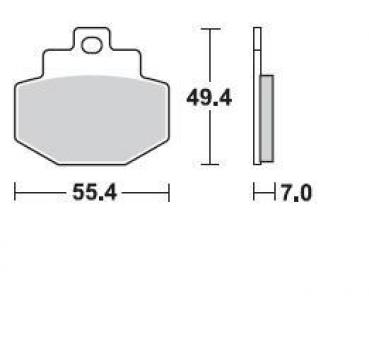 Bremsbelag hinten BRAKING 871SM1 Semi-Sinter standard