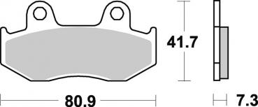 Bremsbelag vorne BRAKING 667CM44 Sintermetall