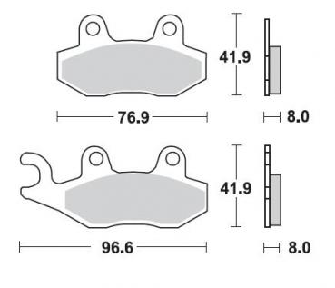 Bremsbelag vorne BRAKING 696CM44 Sintermetall