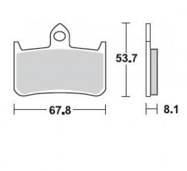 Bremsbelag vorne BRAKING 756CM55 Sintermetall