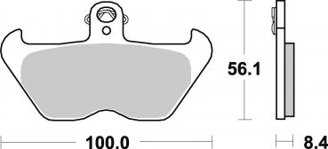 Bremsbelag vorne BRAKING 806CM55 Sintermetall