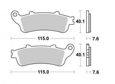 Bremsbelag vorne BRAKING 815CM33 Sintermetall