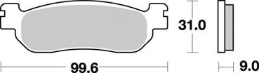 Bremsbelag vorne BRAKING 822P30 Sintermetall