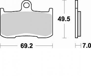 Bremsbelag vorne BRAKING 906CM55 Sintermetall