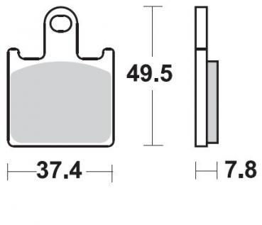 Bremsbelag vorne BRAKING 927CM55 Sintermetall