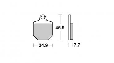 Renn-Bremsbelag vorne BRAKING 932CM66 Race