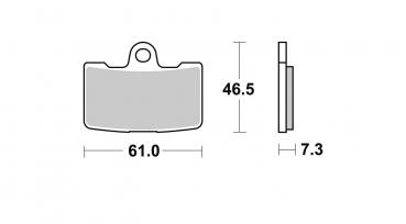 Bremsbelag vorne BRAKING 939CM55 Sintermetall