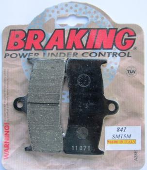 Bremsbelag vorne BRAKING 841SM1 Semi-Sinter standard für BRAKING Bremszange HD