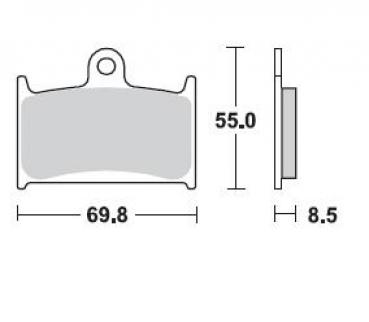 Sport Bremsbelag vorne BRAKING 707P50 Sintermetall Race/Sport