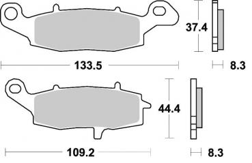 Sport Bremsbelag vorne BRAKING 782P50 Sintermetall Race/Sport